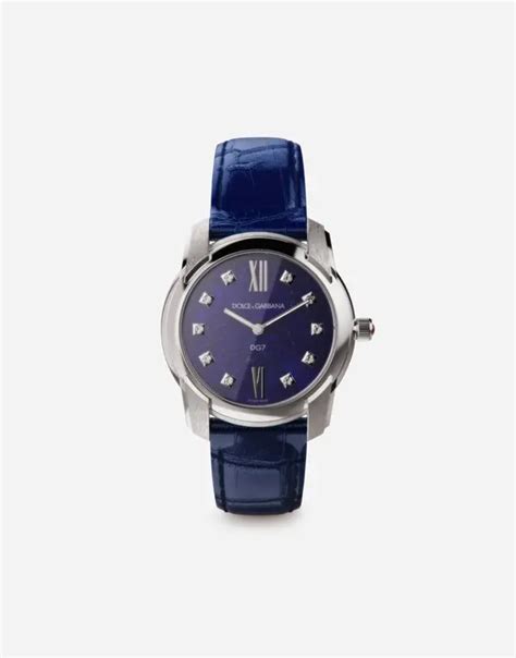 Montre DG7 en acier avec lapis